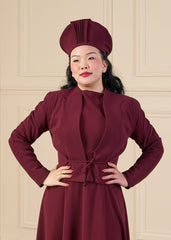 1940s Stanwyck Jacket - Aubergine