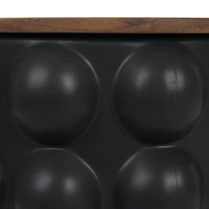 Stoneware Raised Dots Wastebin/Pot