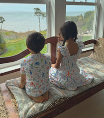 The Tiny Lou PJ Set - Nantucket Seas