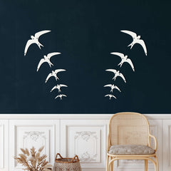 Swallow Birds Metal Wall Art - Decor available at Dekadron for $159.90