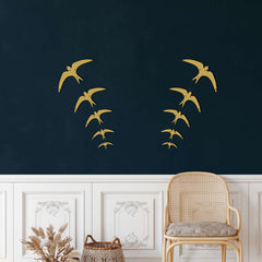 Swallow Birds Metal Wall Art - Decor available at Dekadron for $159.90