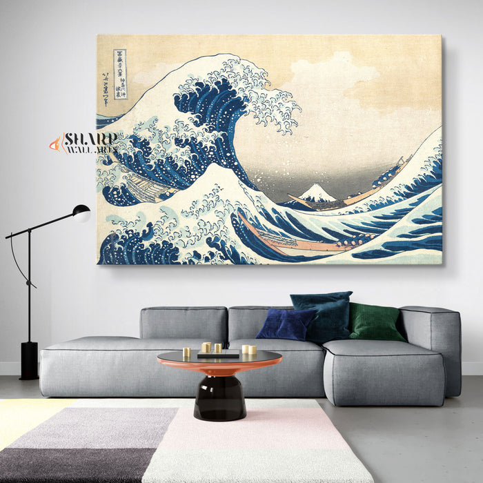 The Great Wave Off Kanagawa Canvas Wall Art