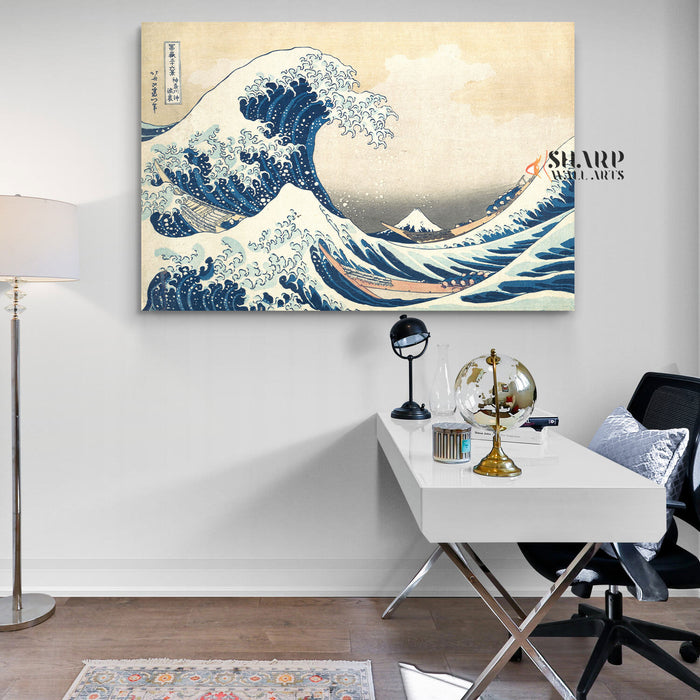 The Great Wave Off Kanagawa Canvas Wall Art