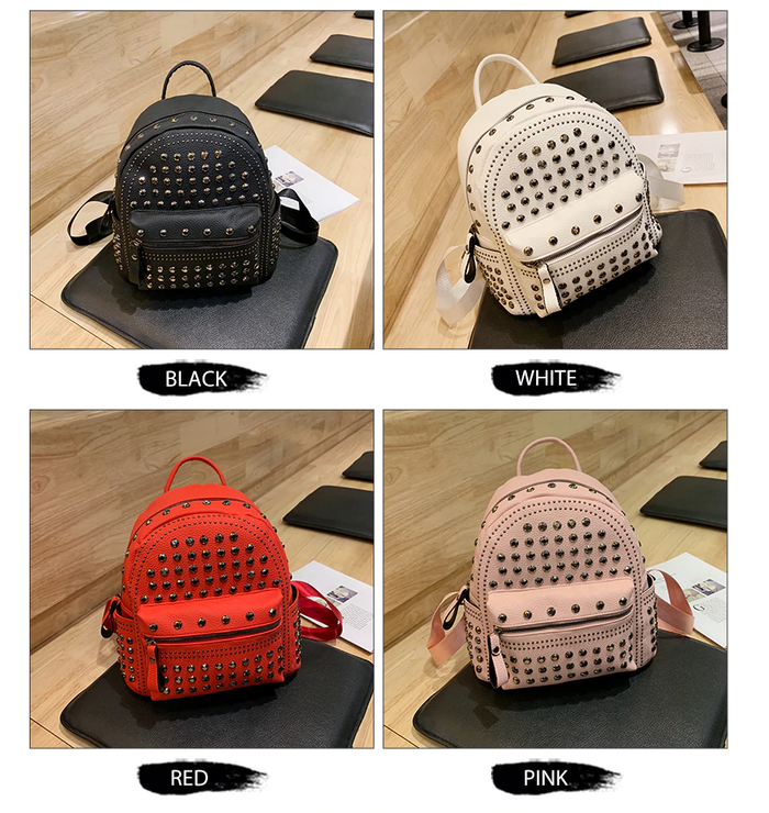 The Solid Rivet Shoulder Bag