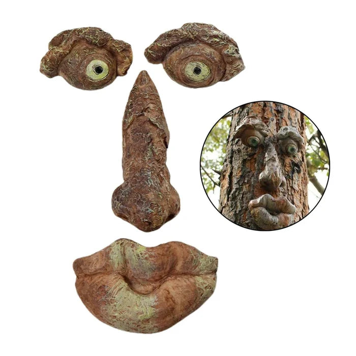 Tree Face Garden Art