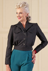 1940s Utility Buckle Jacket - Derby Wool