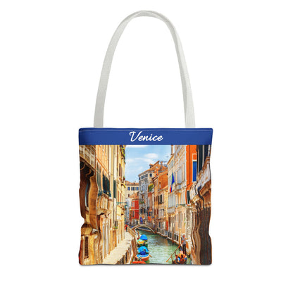Venice III Canal Photo Tote Bag - Travel Souvenir AOP Tote