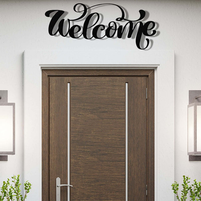 Welcome Metal Wall Art - Decor available at Dekadron for $59.90