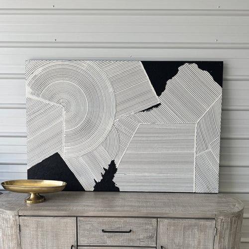 Art 15 – White Plaster Lines, front view