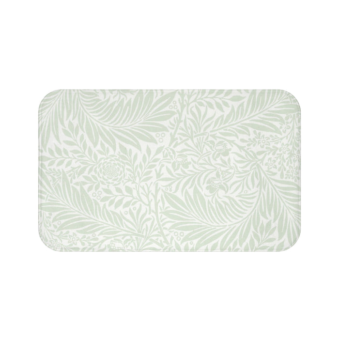 William Morris Bath Mat Larkspur Mint Aqua