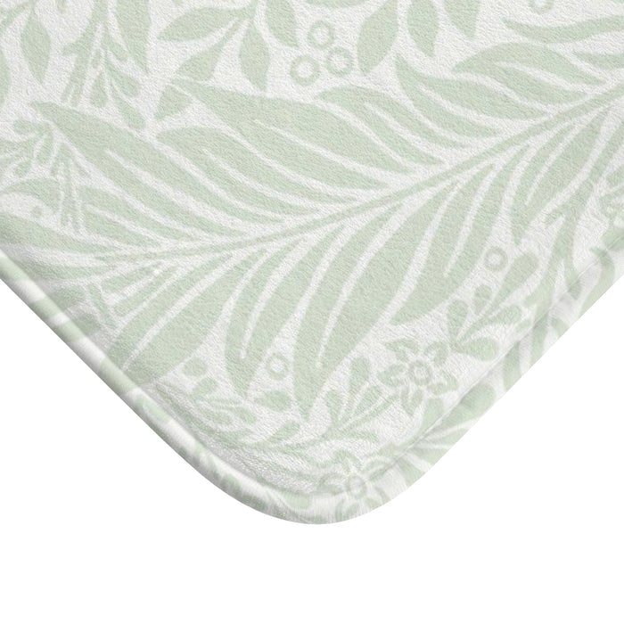 William Morris Bath Mat Larkspur Mint Aqua