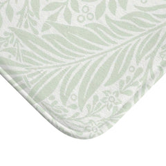 William Morris Bath Mat Larkspur Mint Aqua